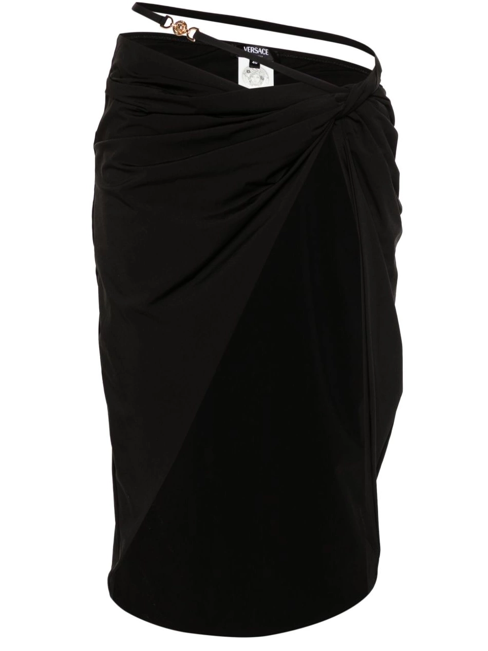 Cheap beach Versace Medusa-plaque Women jersey skirt 0610